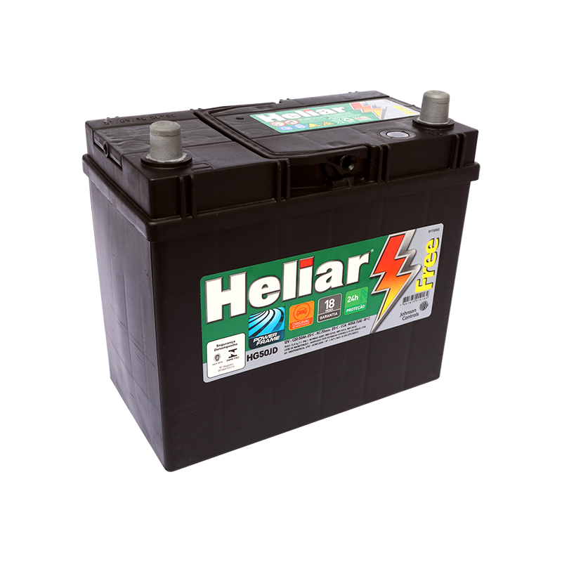 Bateria Heliar 50ah civic 