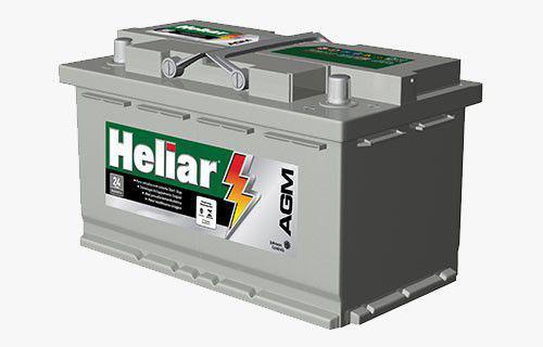 Bateria Heliar AGM 80Ah Start Stop